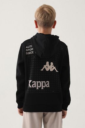 سوئیشرت مشکی بچه گانه چاپی Kappa - کد 856939544