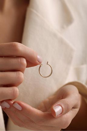 گوشواره طلا طلائی زنانه 14 عیار Tufanlar Kuyumculuk - کد 901930309