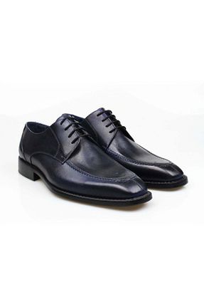 کفش کلاسیک سرمه ای مردانه پاشنه کوتاه (1 - 4 سانتی متر) Butik - کد 900648015