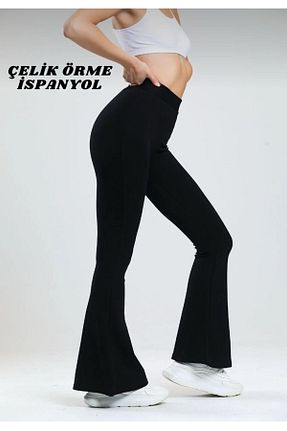 ساق شلواری مشکی زنانه بافتنی Yesui - کد 900650245