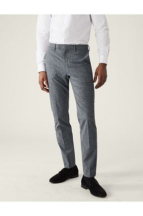 شلوار طوسی مردانه الاستین Marks & Spencer - کد 722912776