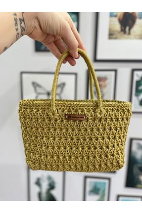 کیف دستی سبز زنانه ابعاد کوچک Handmade - کد 900665110