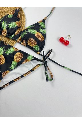 ست بیکینی مشکی زنانه نخ XORVİO - کد 898369370