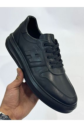 کفش اسنیکر مشکی مردانه چرم اصل Greyybull Shoes - کد 882493054