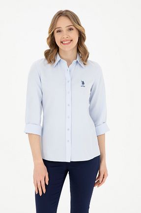 پیراهن آبی زنانه رگولار U.S. Polo Assn. - کد 900686776