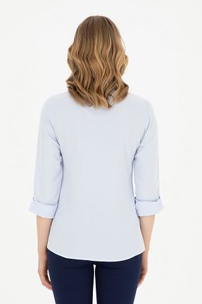 پیراهن آبی زنانه رگولار U.S. Polo Assn. - کد 900686776