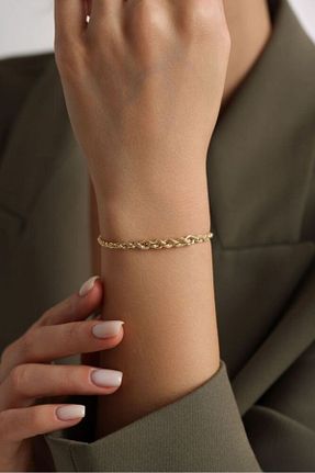 دستبند طلا زرد زنانه 14 عیار Sembol Gold - کد 902028010