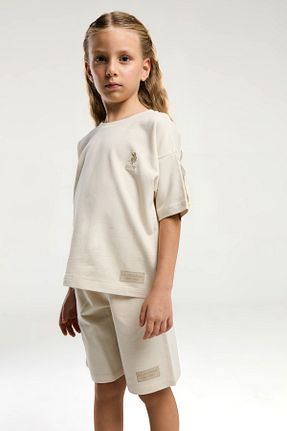 ست بالاتنه و پائین تنه بژ بچه گانه بافتنی U.S. Polo Assn. - کد 902045111