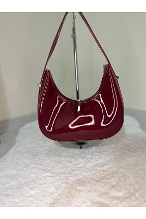 کیف دوشی زرشکی زنانه چرم مصنوعی MACMODA - کد 900773269