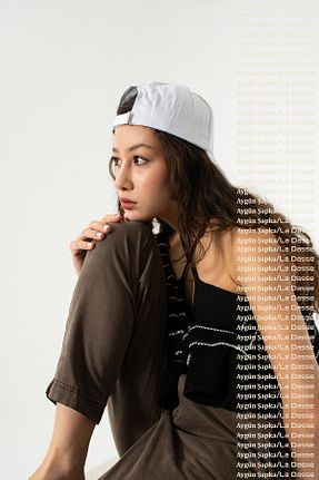 کلاه سفید زنانه پنبه ای Genel Markalar - کد 897495820