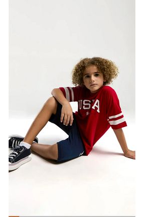 ست بالاتنه و پائین تنه قرمز بچه گانه بافتنی U.S. Polo Assn. - کد 902050151