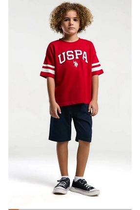ست بالاتنه و پائین تنه قرمز بچه گانه بافتنی U.S. Polo Assn. - کد 902050151