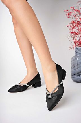 کفش پاشنه بلند کلاسیک مشکی زنانه چرم مصنوعی bulutmod - کد 784805118