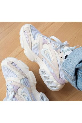 کفش پیاده روی بژ زنانه چرم مصنوعی Nike - کد 821784208