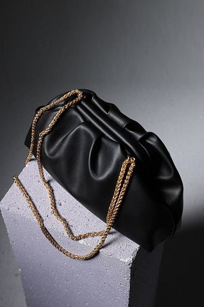 کیف دوشی مشکی زنانه چرم مصنوعی Berlesi - کد 316202720