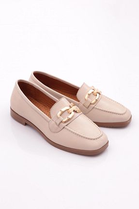 بابت بژ زنانه چرم خالص Dgn - کد 769968716