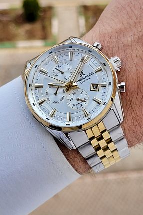 ساعت مچی طلائی مردانه 43 میلی متر Daniel Klein - کد 900797368