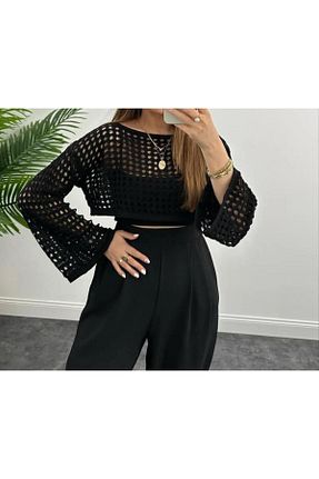 بلوز مشکی زنانه ساده neslihansarıca - کد 900843401