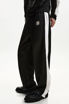 شلوار مشکی مردانه پلی استر Bershka - کد 900845437