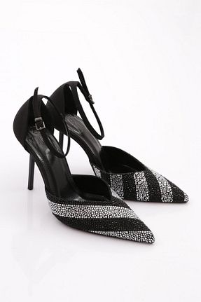 کفش پاشنه بلند کلاسیک مشکی زنانه چرم مصنوعی Dgn - کد 775155324