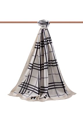 شال بژ زنانه Medine İpeği Vissona - کد 900828388