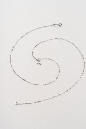 گردنبند نقره سرمه ای زنانه 925 عیار So Chic - کد 898158688