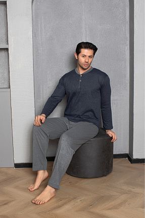 ست لباس راحتی مشکی مردانه ساده Sude HOMEWEAR - کد 827982006