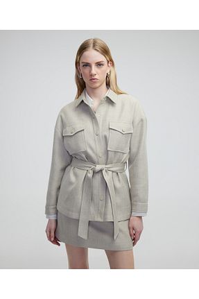 کت بژ زنانه رگولار MISS IPEKYOL - کد 900847086