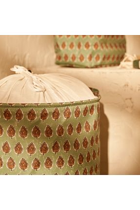 سبد لباس سبز پارچه Bella Maison - کد 879196698