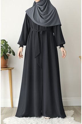 کلاه و ابایا طوسی زنانه پنبه پلی استر suhneva - کد 869823334