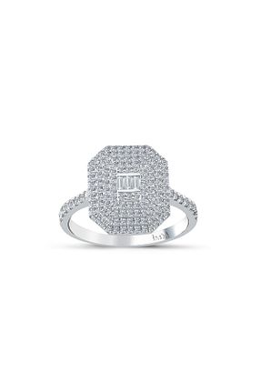 انگشتر برلیان طوسی 14 عیار Luna - کد 902126668