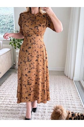 لباس قهوه ای زنانه بافتنی SEDA KOYUTÜRK - کد 900904356