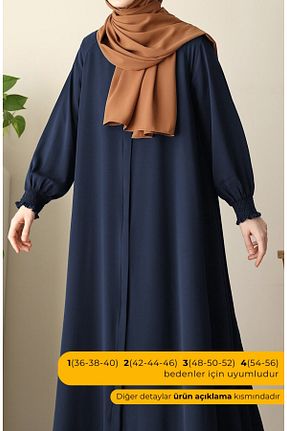 کلاه و ابایا سرمه ای زنانه پنبه پلی استر suhneva - کد 855715352