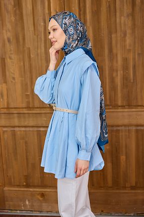 پیراهن حجاب آبی زنانه رگولار LOCCO - کد 900982530