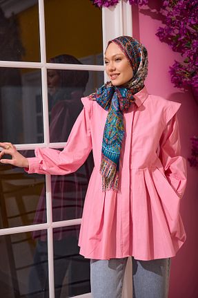 پیراهن حجاب صورتی زنانه رگولار LOCCO - کد 900938414