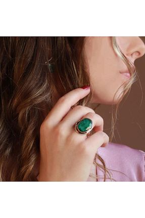 انگشتر نقره زنانه زمرد Necati Gün - کد 51665362