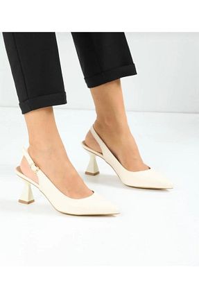 کفش پاشنه بلند کلاسیک بژ زنانه EVA / PVC MODA27 - کد 901018945