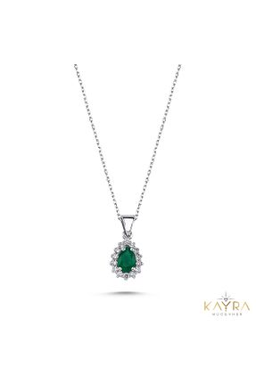 گردنبند الماس سفید SI2 Kayra Mücevher - کد 369726019