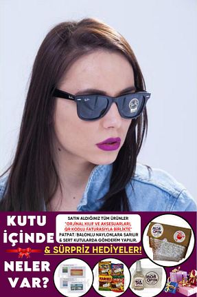 عینک آفتابی مشکی زنانه 50 Ray-Ban - کد 901044695