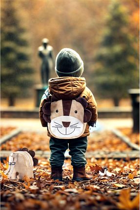کوله پشتی قهوه ای بچه گانه ابعاد کوچک KidHug - کد 820987356