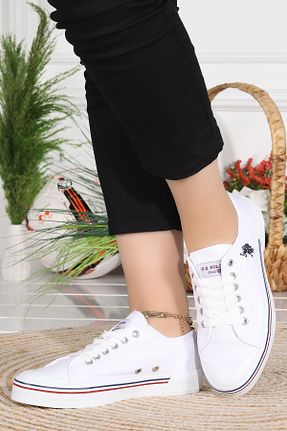 کفش پیاده روی سفید زنانه پارچه ای U.S. Polo Assn. - کد 349808186