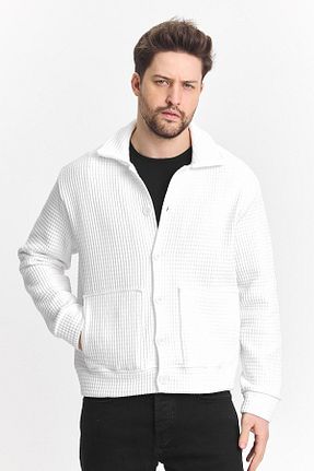 کت سفید مردانه گشاد DAMGA JEANS - کد 901046899