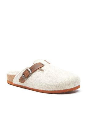 دمپائی خانگی بژ زنانه پارچه ای Comfortfüsse - کد 176703688