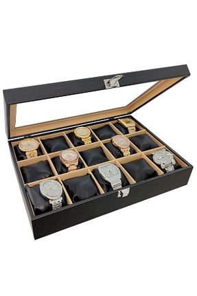 جعبه نگداری مشکی چوب Chavin - کد 727786509
