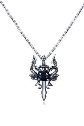 گردنبند استیل ( فولاد ) طوسی مردانه استیل (فولاد) Chavin - کد 31108859