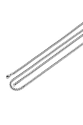 گردنبند استیل ( فولاد ) طوسی مردانه استیل (فولاد) Chavin - کد 31110503