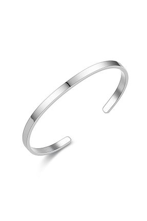 دستبند استیل (فولاد) طوسی مردانه استیل (فولاد) Chavin - کد 445812196