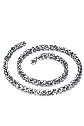 گردنبند استیل ( فولاد ) طوسی مردانه استیل (فولاد) Chavin - کد 31614691