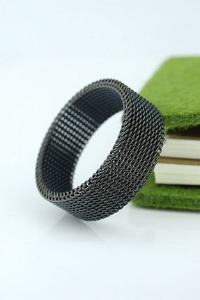 انگشتر استیل (فولاد) مشکی زنانه استیل (فولاد) Chavin - کد 31109258