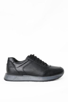 کفش اسنیکر مشکی مردانه چرم اصل Greyybull Shoes - کد 882491861